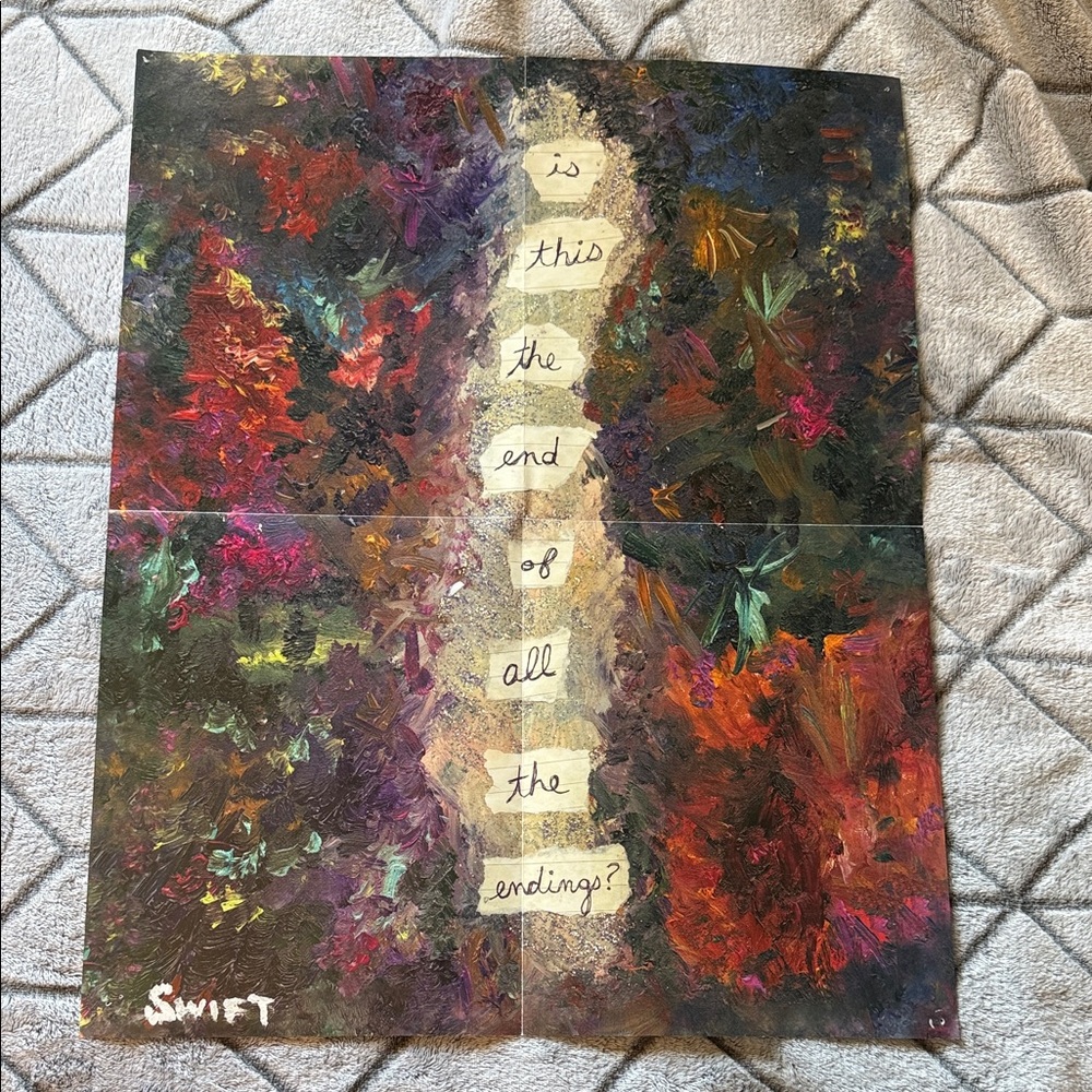 RARE Large Poster Taylor Swift Is this the End of All the Endings Reputation